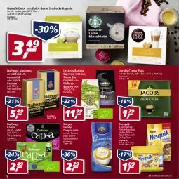 Gazetka promocyjna Real - Gazetka - ważna od 04.06 do 04.06.2022 - strona 10 - produkty: beutel, bio, bohne, bohnen, Cap, cappuccino, cin, coffein, crema pads, dallmayr, dallmayr capsa, dallmayr prodomo, dolce gusto, eis, espresso, getränk, getränke, getränkepulver, intenso, jacobs, Jacobs Crema, kakao, krüger, lavazza, natur, Nescafé, nesquik, prodomo, reis, starbucks, Ti