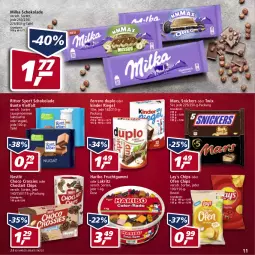 Gazetka promocyjna Real - Gazetka - ważna od 04.06 do 04.06.2022 - strona 11 - produkty: beutel, chips, choclait chips, choco crossies, crossies, duplo, eis, ferrero, frucht, fruchtgummi, haribo, Kinder, kinder riegel, Lakritz, mars, milka, milka schokolade, nestlé, oder lakritz, oder twix, Ofen, reis, riegel, ritter, ritter sport, schoko, schokolade, snickers, Sport, twix