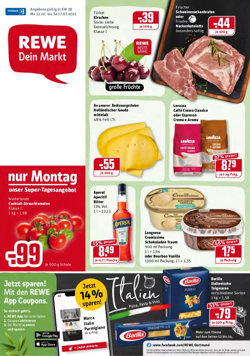 Aktueller Prospekt Rewe - Diese Woche im Angebot! - von 12.07 bis 17.07.2021 - strona 1