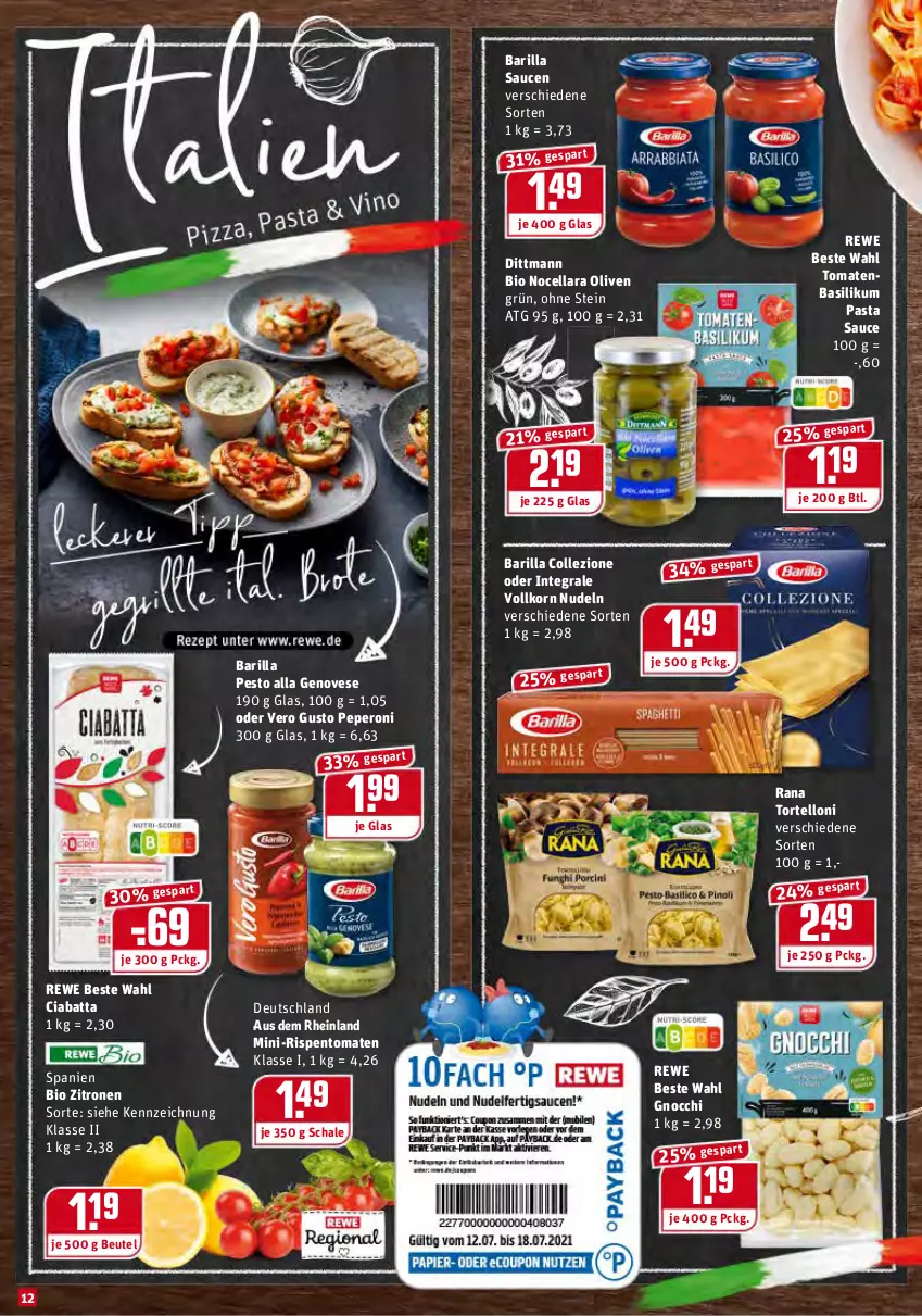 Aktueller Prospekt Rewe - Diese Woche im Angebot! - von 12.07 bis 17.07.2021 - strona 12