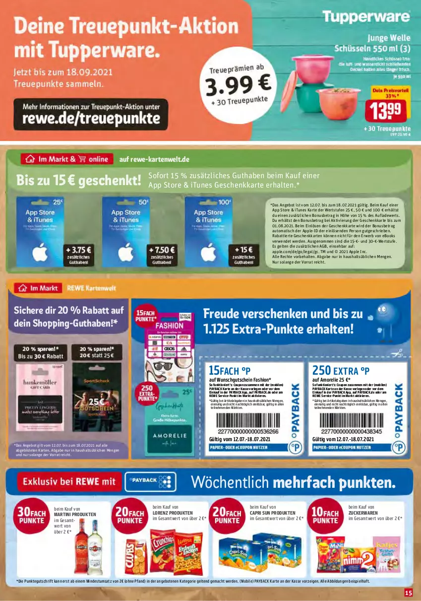 Aktueller Prospekt Rewe - Diese Woche im Angebot! - von 12.07 bis 17.07.2021 - strona 15