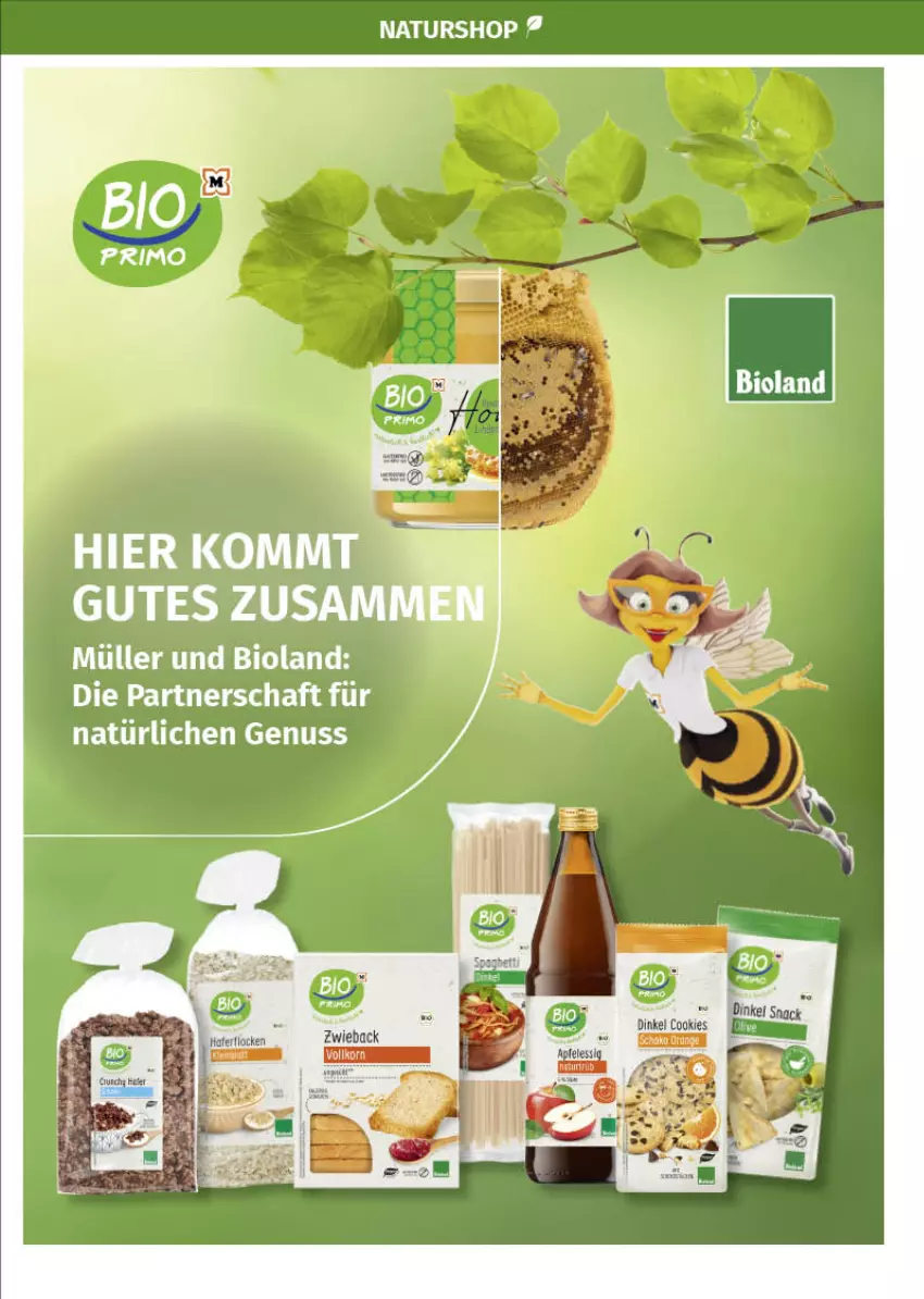 Aktueller Prospekt Mueller - Müller Prospekt - von 28.02 bis 05.03.2022 - strona 16 - produkty: bio, bioland, Müller, natur, nuss