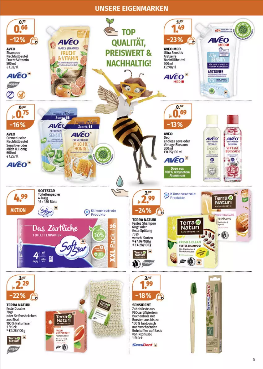 Aktueller Prospekt Mueller - Müller Prospekt - von 28.02 bis 05.03.2022 - strona 5 - produkty: aveo, beutel, creme, eis, frucht, honig, natur, papier, reis, Seife, shampoo, spülung, Ti, toilettenpapier, vita