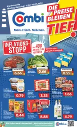 Gazetka promocyjna Combi - Prospekte - Gazetka - ważna od 16.07 do 16.07.2022 - strona 1 - produkty: Becher, berentzen, beutel, bratwurst, bruzzzler, coca-cola, cola, deutscher schnittkäse, eis, elle, flammkuchen, flasche, frucht, fruchtjoghurt, Geflügel, gewürz, joghur, joghurt, Käse, korn, küche, kuchen, lamm, landliebe, lebensmittel, maggi, maggi fix, milram, Nackensteak, nackensteaks, natur, Ofen, pizza, pudding, reis, sahne, salat, salatherzen, schnittkäse, schwein, steak, steaks, steinofen, steinofen pizza, Ti, wagner, wein, weizenkorn, wiesenhof, wurst