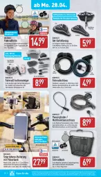 Gazetka promocyjna Aldi Nord - Von Montag - Gazetka - ważna od 03.05 do 03.05.2025 - strona 18 - produkty: akku, aldi, auto, Bank, dell, eis, elle, Fahrrad, fahrradhelm, Fahrradschloss, gin, insektenschutz, Kette, Kinder, korb, LG, Mantel, Mode, ndk, powerbank, reiniger, Reinigung, reis, Ria, riegel, rücklicht, sattel, Schal, Schale, Schutznetz, sekt, smartphone, Sport, Tasche, taschen, Ti, tisch, ZTE