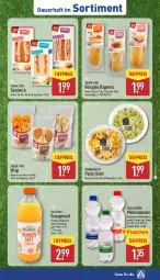 Gazetka promocyjna Aldi Nord - Von Montag - Gazetka - ważna od 03.05 do 03.05.2025 - strona 39 - produkty: Alwa, auer, baguette, direktsaft, eis, flasche, fleisch, frucht, fruchtfleisch, mineralwasser, mit frucht, natürliches mineralwasser, orange, orangen, orangensaft, pasta, Quellbrunn, reis, saft, salat, sandwich, snack, snack time, Ti, tiefpreis, wasser, wrap