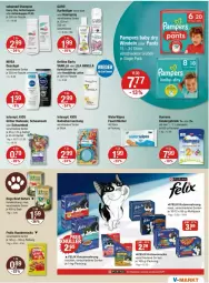 Gazetka promocyjna Vmarkt - Prospekte - Gazetka - ważna od 03.04 do 03.04.2024 - strona 15 - produkty: aust, Bad, bett, body, body lotion, duschgel, felix, feuchttücher, flasche, frolic, getränk, haarspray, hundenahrung, hundesnack, hundesnacks, je 500-ml-flasche, katzennahrung, katzensnack, katzensnacks, Kinder, Lotion, natur, nivea, purina, sac, salz, schaumbad, sebamed, shampoo, snack, snacks, sprühflasche, Stier, Ti, tisch, tücher