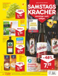 Gazetka promocyjna Netto Marken-Discount - Filial-Angebote - Gazetka - ważna od 05.03 do 05.03.2022 - strona 44 - produkty: angebot, angebote, Becher, Cap, cappuccino, cin, discount, eis, Germ, hähnchenschenkel, hasseröder, henkel, Holz, jägermeister, kracher, kräuter, kräuterlikör, krüger, likör, marken-discount, Meister, pils, premium pils, Schal, Schale, schenkel, Ti, trauben, uhr, wiesenhof, ZTE