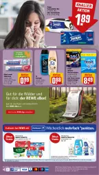 Gazetka promocyjna Rewe - Prospekte - Gazetka - ważna od 18.05 do 18.05.2024 - strona 22 - produkty: angebot, angebote, bio, biozidprodukte, blend-a-med, creme, danone, duschgel, eis, erde, fa duschgel, Finish, geschirr, mac, papier, payback, Rauch, reiniger, rwe, sagrotan, Tasche, taschen, taschentücher, telefon, Tempo, Ti, tücher, zahncreme