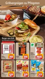 Gazetka promocyjna Rewe - Prospekte - Gazetka - ważna od 18.05 do 18.05.2024 - strona 4 - produkty: antipasti, asti, axe, bio, bratmaxe, burger, campofrio, cevapcici, chorizo, eis, fleisch, grill, hackfleisch, mac, meica, mestemacher, pfanne, rewe bio, rezept, rezepte, rind, rinder, rinderhackfleisch, Rückensteak, rückensteaks, schwein, schweine, schweinerücken, steak, steaks, Ti, wein, weine