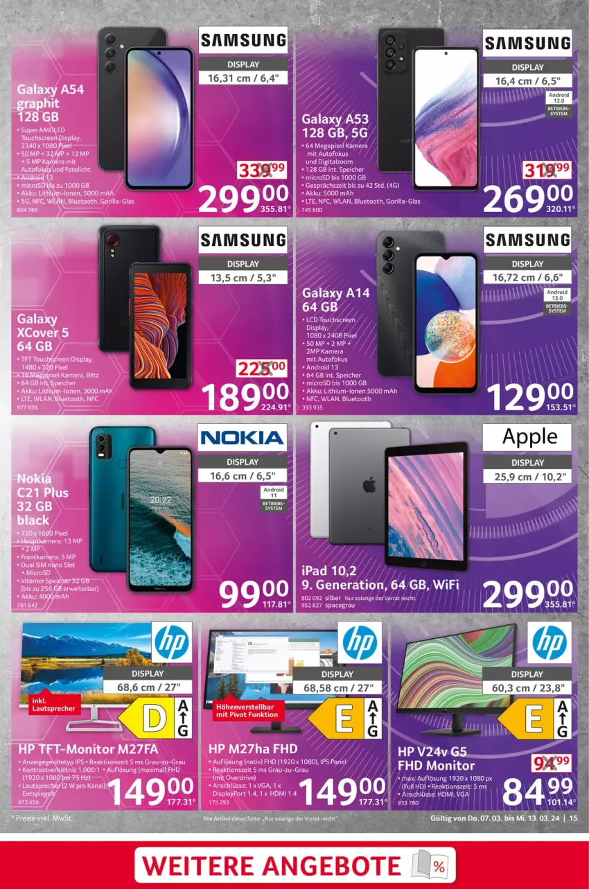 Aktueller Prospekt Selgros - Non Food - von 07.03 bis 13.03.2024 - strona 15 - produkty: angebot, angebote, Apple, eier, Samsung, Ti