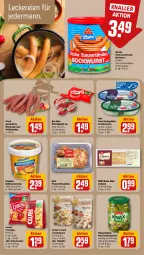 Gazetka promocyjna Rewe - Prospekte - Gazetka - ważna od 09.11 do 09.11.2024 - strona 14 - produkty: auer, babybel, Becher, bockwurst, Cashew, cashewkerne, chips, ciabatta, cracker, crunchips, dell, Dicke Sauerländer Bockwurst, eimer, elle, ente, filet, filets, frikadellen, gewürz, Gewürzgurke, gewürzgurken, gurke, gurken, henglein, hengstenberg, hering, Herings, heringsfilets, kuchen, lorenz, lorenz crunchips, mandel, mandeln, merl, Mett, metten, Mettenden, mini babybel, paprika, pfanne, pfannen, pfeffer, Pfefferbeißer, rewe beste wahl, ring, sahne, sauce, snack, Ti, wurst