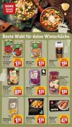 Gazetka promocyjna Rewe - Prospekte - Gazetka - ważna od 09.11 do 09.11.2024 - strona 18 - produkty: apfel, auer, chili, eis, ente, feinschmecker, fleisch, frucht, gewürz, gin, gulasch, Gulaschsuppe, kartoffel, kartoffeln, Kraut, küche, Muskatnuss, nuss, pflaume, pflaumen, rewe beste wahl, rind, rindfleisch, röstzwiebeln, rotkohl, Sauerkraut, Speck, suppe, Ti, zucker, zwiebel, zwiebeln