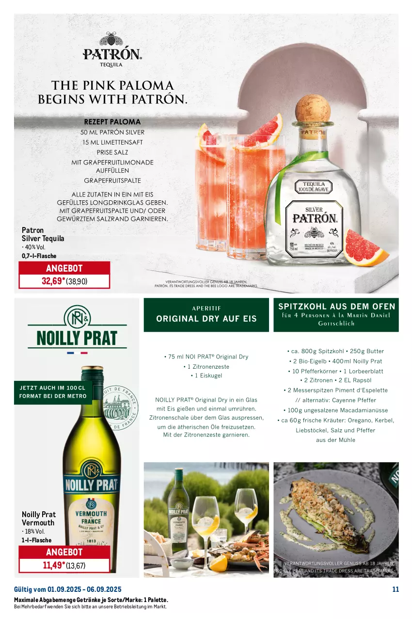 Aktueller Prospekt Metro - Starke Marken - von 01.09 bis 06.09.2025 - strona 11 - produkty: alkohol, angebot, eis, flasche, getränk, getränke, monin, Palette, reis, sirup, tequila, Ti, Vermouth