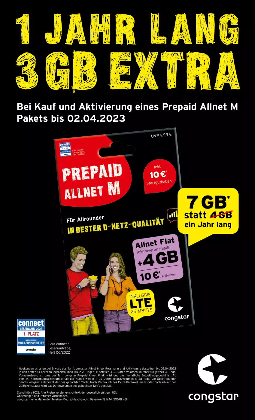 Aktueller Prospekt Rossmann - Prospekte - von 13.03 bis 17.03.2023 - strona 18 - produkty: auer, buch, congstar, eis, LG, Rauch, reis, rum, rwe, Serum, Ti