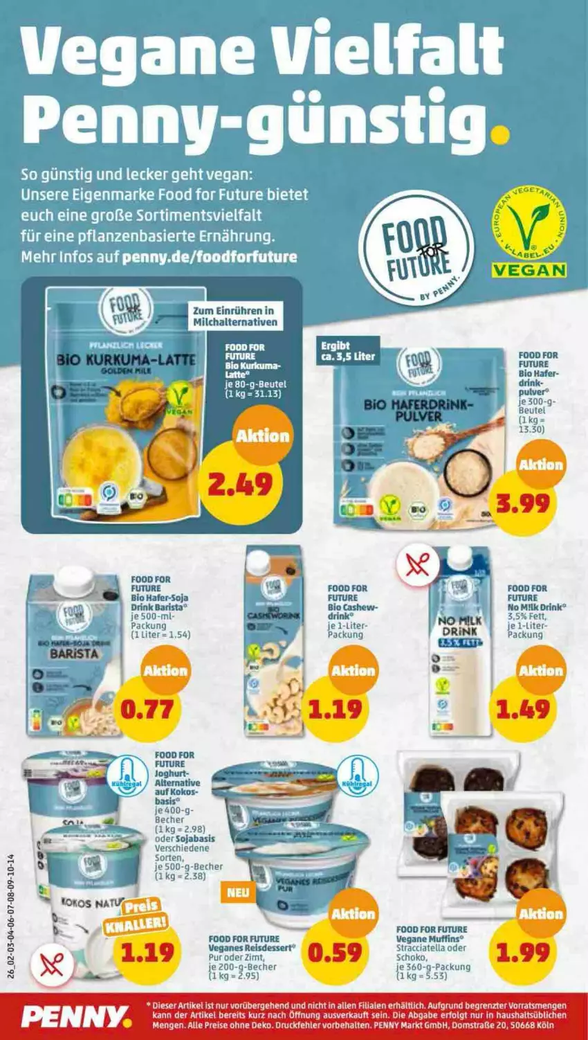 Aktueller Prospekt Penny - Prospekte - von 02.01 bis 07.01.2023 - strona 26 - produkty: ACC, Becher, bio, Cashew, drink, eis, hafer, Haferdrink, joghur, joghurt, kokos, latte, LG, milch, reis, Ria, soja, tee, Ti, ZTE