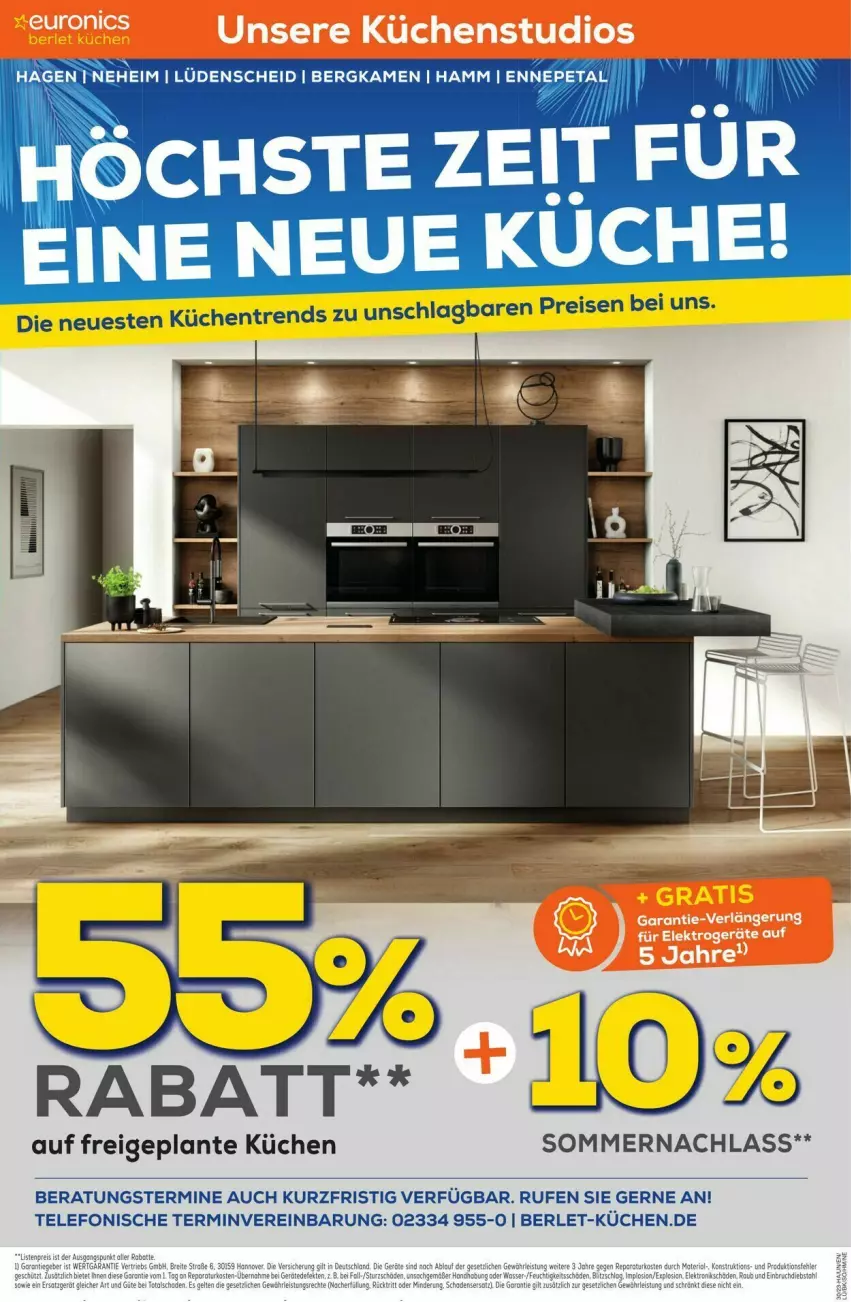 Aktueller Prospekt Euronics - Prospekte - von 22.07 bis 30.07.2023 - strona 6 - produkty: eis, küche, Küchen, reis, telefon, Ti