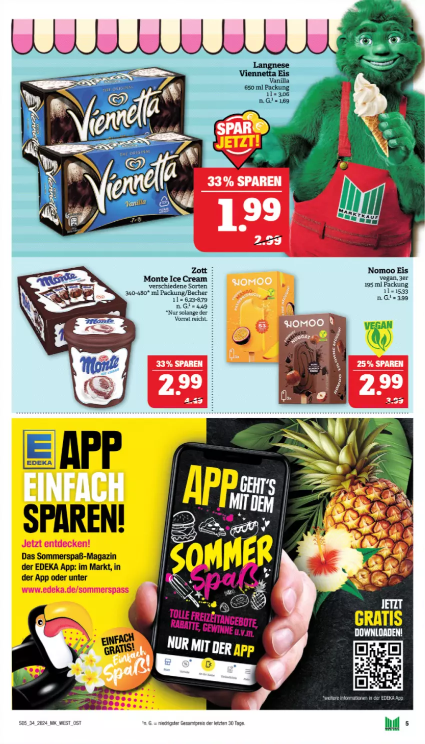 Aktueller Prospekt Marktkauf - Prospekt - von 18.08 bis 24.08.2024 - strona 5 - produkty: Becher, deka, eis, magazin, monte, reis, ZTE