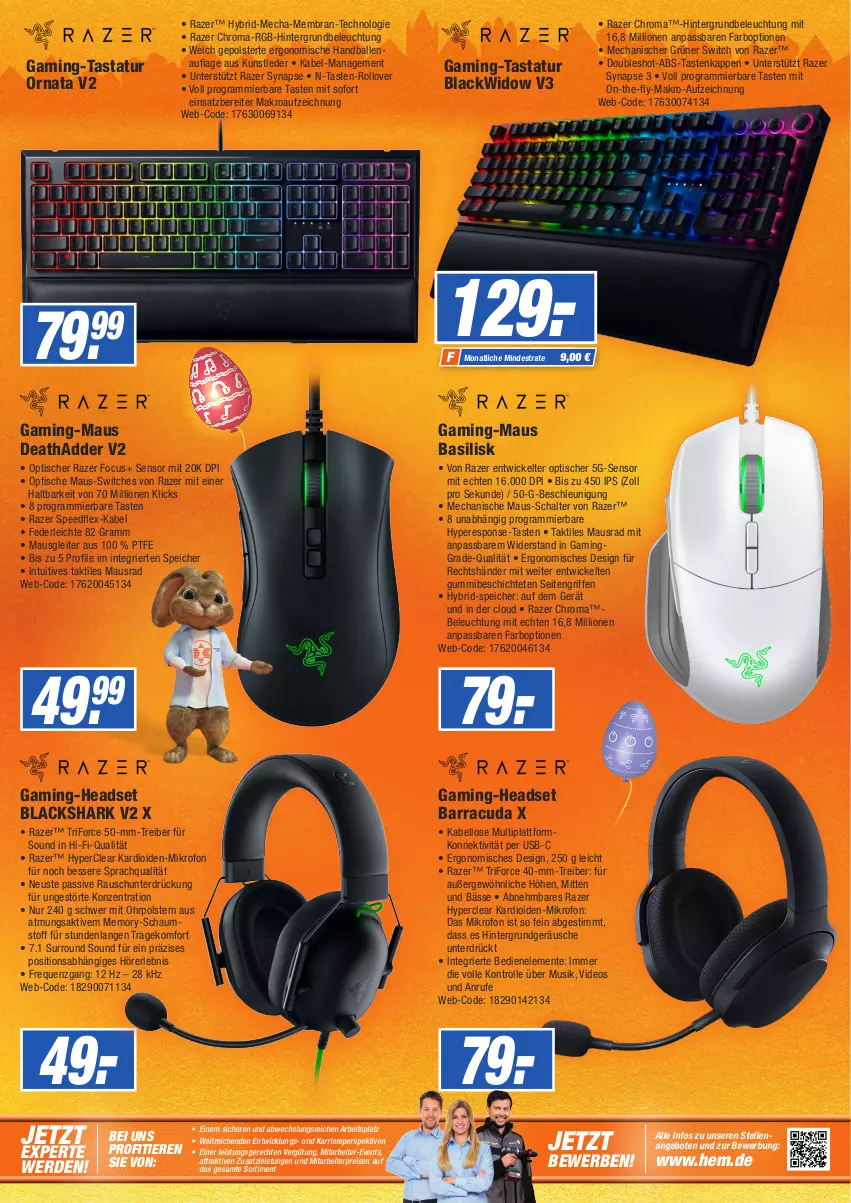 Aktueller Prospekt Expert Singen - Prospekte - von 12.04 bis 18.04.2022 - strona 7 - produkty: angebot, angebote, ball, beleuchtung, deo, eis, elle, ente, erde, gaming-headset, Headset, lack, lion, Maus, Razer, reis, Schal, spee, Tastatur, Ti, Tiere, tisch, usb, WICK