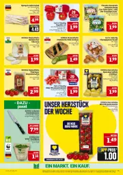 Gazetka promocyjna Marktkauf - Prospekt - Gazetka - ważna od 03.05 do 03.05.2025 - strona 13 - produkty: aktionspreis, basilikum, bio, braun, champignon, champignons, champignons braun, deka, edeka bio, eis, florette, gurke, gurken, kartoffel, kartoffeln, messer, mini-gurken, mini-rispentomaten, nuss, paprika, paprika rot, pflaume, pflaumen, reis, ring, rispentomaten, sac, salat, spargel, speisekartoffeln, Ti, tomate, tomaten, topf, ZTE