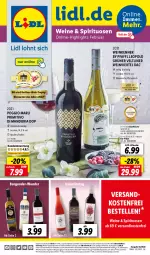 Gazetka promocyjna Lidl - Beste Weine für jeden Anlass - Gazetka - ważna od 28.02 do 28.02.2023 - strona 1 - produkty: angebot, angebote, berliner, bio, burgunder, discount, elle, flasche, grüner veltliner, gutschein, lebensmittel, magazin, ndk, primitivo, Ria, rwe, saft, spirituosen, Ti, versandkostenfrei, wein, weine