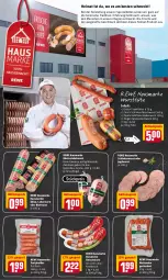 Gazetka promocyjna Rewe - Prospekte - Gazetka - ważna od 13.02 do 13.02.2022 - strona 8 - produkty: aktionspreis, eis, fleisch, fleischwurst, frankfurter, gewürz, Hausmacher, hausmarke, jagdwurst, Kalbfleisch, knoblauch, Kugel, leberwurst, mac, Mett, metten, Mettenden, mettwurst, mit oder ohne knoblauch, reis, rewe hausmarke, schinken, schinkenfleischwurst, schinkenwurst, Spezi, Ti, Tüte, wurst, zwiebel, zwiebelmettwurst, zwiebeln