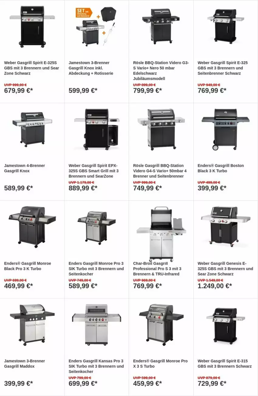 Aktueller Prospekt Obi - Prospekte - von 14.11 bis 22.11.2023 - strona 2 - produkty: char-broil, dell, enders, gasgrill, grill, Jubiläums, Kocher, lack, Mode, nero, rösle, Ti, weber