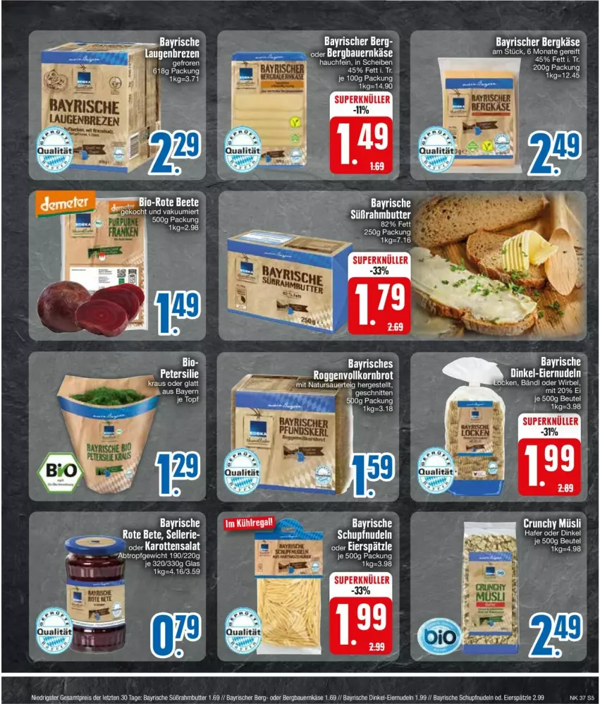 Aktueller Prospekt Edeka - Prospekte - von 09.09 bis 14.09.2024 - strona 5 - produkty: auer, Bergkäse, elle, karotten, Käse, natur, petersilie, salat, Ti, tuc