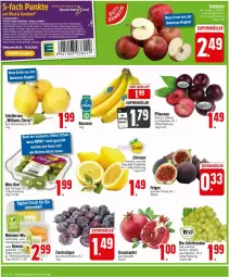 Gazetka promocyjna Edeka - Prospekte - Gazetka - ważna od 14.09 do 14.09.2024 - strona 2 - produkty: ananas, apfel, banane, bananen, bio, Birnen, deka, erde, Feigen, frucht, grana, granatapfel, honig, melone, melonen, obst, pflaume, pflaumen, Rana, Schal, Schale, tafelbirnen, tafeltrauben, Ti, trauben, zitrone, zitronen