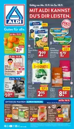 Gazetka promocyjna Aldi Nord - Von Montag - Gazetka - ważna od 18.11 do 18.11.2023 - strona 1 - produkty: akku, aldi, bohne, bohnen, decke, eis, elle, ferrex, flasche, geschnetzeltes, gin, kaffee, Käse, lavazza, leberkäs, milka, milkana, milram, natur, nuss, reis, rel, säge, senf, teller, Ti, volvic, wasser, Zelt, ZTE