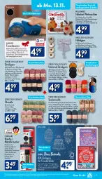 Gazetka promocyjna Aldi Nord - Von Montag - Gazetka - ważna od 18.11 do 18.11.2023 - strona 13 - produkty: AA-Batterien, ambia, batterie, batterien, Bau, baumwolle, Brei, bürste, dell, elle, fenster, Germ, gin, kleid, Kleidung, Kreide, Kreidemarker, LG, Mode, rasierer, Reinigung, reinigungsbürste, Ria, socken, Strickgarn, Ti, weihnachten, wolle, ZTE