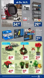 Gazetka promocyjna Aldi Nord - Von Montag - Gazetka - ważna od 18.11 do 18.11.2023 - strona 19 - produkty: Adventskranz, Bank, Berger, Blüte, Brei, dell, Elektro, elle, ente, Germ, gin, Holz, kerze, kraft, Kranz, kulturtopf, LG, Mode, pflanze, regal, Ria, rwe, Schiffchen, schwerlastregal, tee, Ti, topf, tragegriff, Türkranz, überhitzungsschutz, ventilator, Weihnachtsstern, werkzeug, Werkzeughalter, ZTE