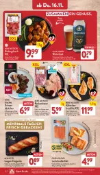 Gazetka promocyjna Aldi Nord - Von Montag - Gazetka - ważna od 18.11 do 18.11.2023 - strona 24 - produkty: aqua, bier, braten, brustfilet, butter, Croissant, eis, elle, filet, forelle, geback, gewürz, gin, grill, gulasch, hähnchenbrust, hähnchenbrustfilet, Heu, käfer, lachs, malz, nuss, reis, rel, Ria, rind, rinder, rindergulasch, rotwein, sauce, Schal, Schale, schwein, Ti, tiefpreis, wein, ZTE