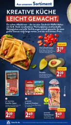 Gazetka promocyjna Aldi Nord - Von Montag - Gazetka - ważna od 18.11 do 18.11.2023 - strona 42 - produkty: avocado, avocados, burger, datteltomaten, eis, grill, küche, latte, leine, LG, mac, nuss, reis, salami, sandwich, sandwich-scheiben, Ti, tiefpreis, toast, tomate, tomaten, ZTE