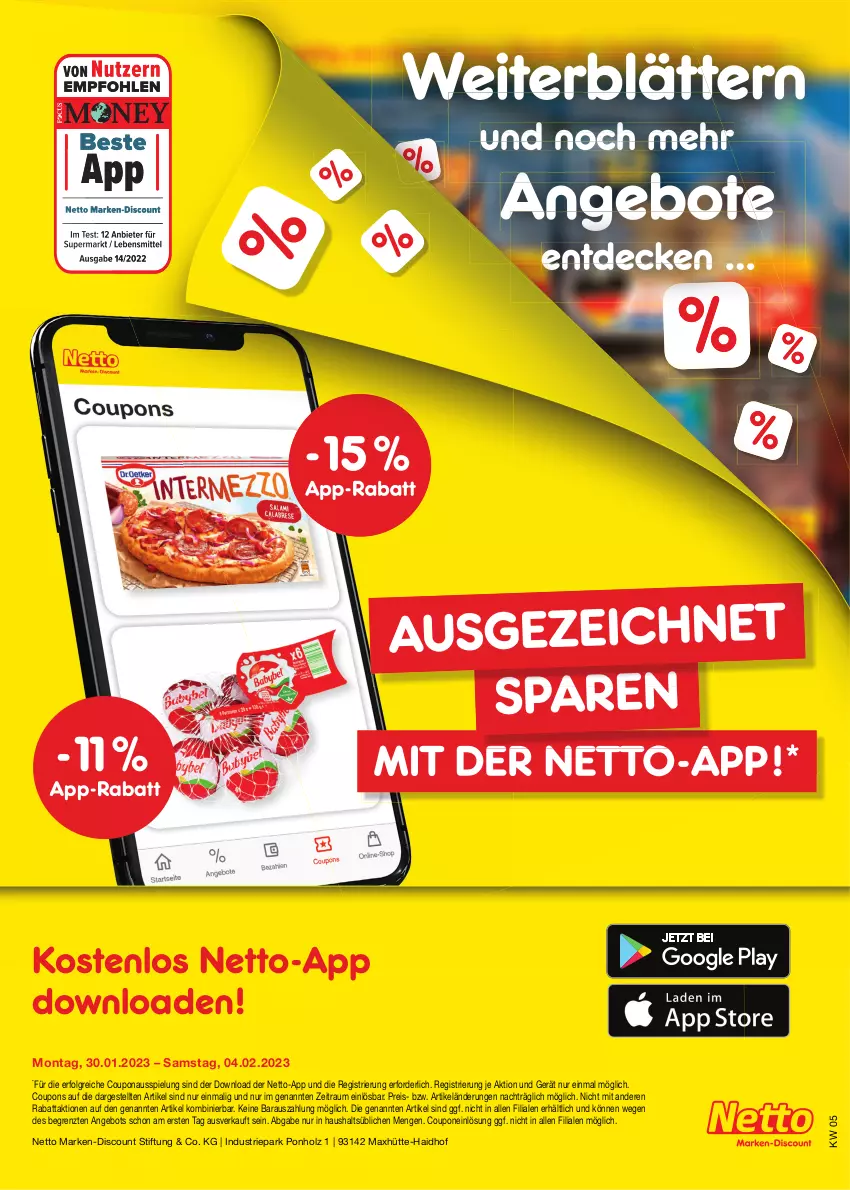 Aktueller Prospekt Netto Marken-Discount - Filial-Angebote - von 30.01 bis 04.02.2023 - strona 41 - produkty: angebot, angebote, coupon, coupons, decke, discount, eis, Holz, LG, marken-discount, reis, Ti, ZTE