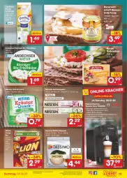 Gazetka promocyjna Netto Marken-Discount - Filial-Angebote - Gazetka - ważna od 04.02 do 04.02.2023 - strona 19 - produkty: angebot, auto, bestpreis, bio, brot, burger, cerealien, discount, eis, espresso, frischkäse, gervais, getränk, getränke, honig, kaffee, kaffee-kapseln, kaffeekapseln, Kapselmaschine, Käse, knäckebrot, kracher, kräuter, landliebe, landmilch, marken-discount, milch, Nescafé, nespresso, quark, Rauch, Reinigung, reis, ring, sac, sim, spülmaschinen, tassimo, Ti, tisch, Zelt, ZTE