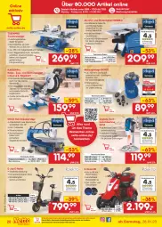 Gazetka promocyjna Netto Marken-Discount - Filial-Angebote - Gazetka - ważna od 04.02 do 04.02.2023 - strona 28 - produkty: adapter, akku, Brei, E-Roller, eis, Gehrungssäge, Holz, koffer, leine, messer, ndk, papier, quad, reis, reiss, Roller, rückenlehne, rum, säge, schlauch, Schlitten, Ti, tisch, Tischbohrmaschine, Tischkreissäge, uhr