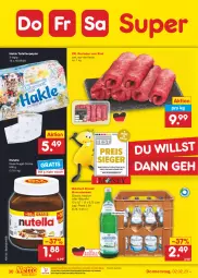 Gazetka promocyjna Netto Marken-Discount - Filial-Angebote - Gazetka - ważna od 04.02 do 04.02.2023 - strona 30 - produkty: Alwa, bestpreis, creme, eis, elle, flasche, glasflasche, hakle, hakle toilettenpapier, mineralwasser, Mineralwasser Classic, natur, ndk, nuss, nuss-nugat-creme, nutella, papier, reis, rel, rind, rouladen, Ti, toilettenpapier, wasser