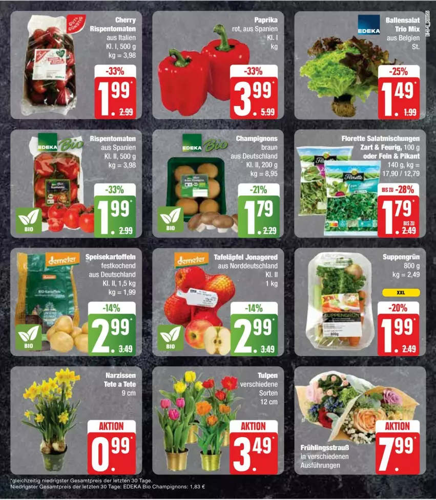 Aktueller Prospekt Edeka - Prospekte - von 29.01 bis 03.02.2024 - strona 7 - produkty: bio, champignon, champignons, deka, edeka bio, eis, reis, Ti, ZTE