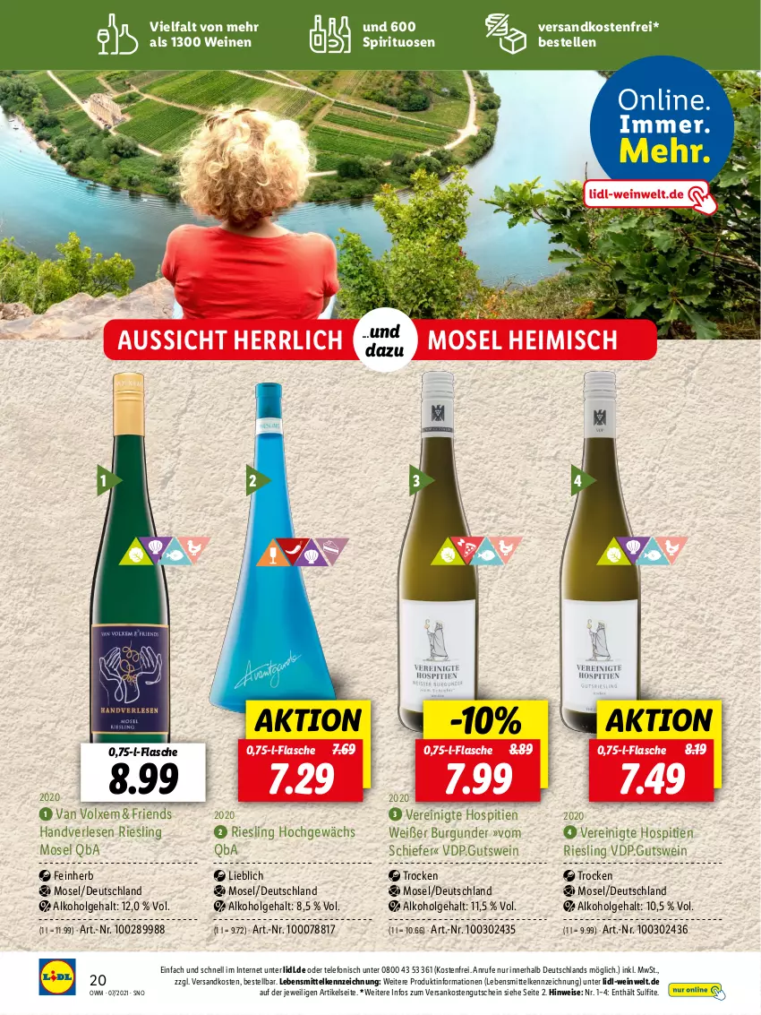 Aktueller Prospekt Lidl - Beste Weine für jeden Anlass - von 28.06 bis 31.07.2021 - strona 20