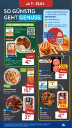 Gazetka promocyjna AldiSud - NÄCHSTE WOCHE - Gazetka - ważna od 24.06 do 24.06.2023 - strona 34 - produkty: aldi, alle artikel ohne dekoration, bio, burger, chorizo, decke, dekoration, eis, ente, filet, filets, fleisch, gewürz, gin, grill, gsw, Hähnchen-Unterkeulen, lachs, lachsfilet, lachsfilets, Nackensteak, nackensteaks, nuss, reis, rind, rindfleisch, rum, sauce, schwein, senf, steak, steaks, Ti, wein, Yo, ZTE