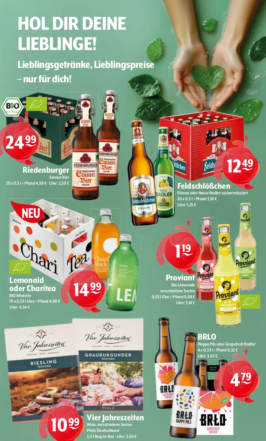 Aktueller Prospekt Getraenke Hoffmann - Prospekte - von 14.07 bis 19.07.2025 - strona 9 - produkty: bag-in-box, bier, bio, bio limo, BRLO, burger, eis, getränk, getränke, grapefruit, limo, limonade, natur, natur radler, pils, pilsner, Proviant, radler, reis, wein, zucker