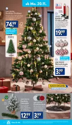 Gazetka promocyjna Aldi Nord - Von Montag - Gazetka - ważna od 25.11 do 25.11.2023 - strona 12 - produkty: aldi, batterie, Bau, Baumkerzen, decke, Dekobaum, dekoration, dell, eis, elle, erde, fernbedienung, gin, Holz, kerze, Kugel, Mode, natur, Ria, Ti, tisch, Weihnachtskugeln, ZTE