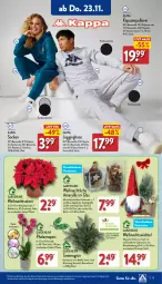 Gazetka promocyjna Aldi Nord - Von Montag - Gazetka - ważna od 25.11 do 25.11.2023 - strona 19 - produkty: Bau, baumwolle, Blüte, Brei, dekoration, gin, hose, Jogginghose, kappa, kulturtopf, LG, pflanze, phalaenopsis, Pullover, Ria, socken, tee, Ti, topf, Weihnachtsstern, Wichtel, wolle, ZTE, zwiebel