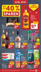 Gazetka promocyjna Aldi Nord - Von Montag - Gazetka - ważna od 25.11 do 25.11.2023 - strona 31 - produkty: alkohol, baileys, blended scotch, blended scotch whisky, bürste, bürsten, Cap, cappuccino, cin, colgate, creme, drink, duschdas, duschgel, eis, elle, flasche, getränk, gin, LG, likör, mac, Muffin, muffins, rama, ramazzott, ramazzotti, reis, sahne, schoko, schokolade, scotch, scotch whisky, teller, Ti, wein, whisky, zahnbürste, zahnbürsten, zahncreme, zott, ZTE