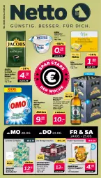Gazetka promocyjna Netto - Angebote ab Montag - Gazetka - ważna od 25.06 do 25.06.2022 - strona 1 - produkty: auer, bett, bettwäsche, bier, bohne, bohnen, butter, chicken nuggets, eis, Gläser, jacobs, jacobs krönung, kaffee, kaffeebohnen, kirsch, kirsche, kirschen, mac, markenbutter, milch, milchreis, Müller, nuggets, nuss, pils, pilsener, reis, sauerkirschen, Stier, Ti, waschmittel