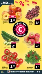 Gazetka promocyjna Netto - Angebote ab Montag - Gazetka - ważna od 25.06 do 25.06.2022 - strona 2 - produkty: cocktail, gurke, Nektar, nektarinen, rispentomaten, Ti, tomate, tomaten, topf, trauben