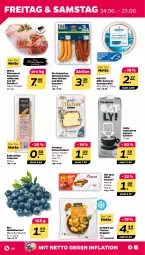 Gazetka promocyjna Netto - Angebote ab Montag - Gazetka - ważna od 25.06 do 25.06.2022 - strona 26 - produkty: beere, beeren, bio, braten, chicken nuggets, ciabatta, drink, eis, fleisch, Fleischerei, hafer, Haferdrink, heidelbeere, heidelbeeren, Holts, Käse, käsescheiben, knacker, knoblauch, kuchen, natur, nero, nuggets, nuss, rollbraten, Rostocker, Schere, schwein, schweine, Schweinerollbraten, Ti, wein, weine, wiener, würstchen