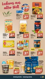 Gazetka promocyjna Netto - Angebote ab Montag - Gazetka - ważna od 25.06 do 25.06.2022 - strona 9 - produkty: barilla, Ben’s Original, bihophar, bio, bohne, bohnen, caffè crema, eis, fertiggericht, fisch, fische, gin, honig, kaffee, kaffeebohnen, Ländertee, mango, Mirácoli, mövenpick, pasta, reis, sauce, schoko, spaghetti, tee, teekanne, thunfisch, Ti, Waage