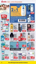 Gazetka promocyjna Famila - Prospekte - Gazetka - ważna od 06.04 do 06.04.2024 - strona 23 - produkty: anti-falten experte, Apotheke, arla, auer, body, bodylotion, bürste, colgate, coupon, coupons, creme, deo, deodorant, deospray, doppelherz, dove, dusche, eier, eis, feuchtigkeitspflege, flasche, gin, gliss, Haarlack, haarspray, ilag, L´Oréal, lack, LG, Lotion, magnesium, Meerwasser, mundspülung, nivea, Old Spice, Panthenol, pasta, pflegedusche, Reinigung, reis, roll-on, schaumfestiger, schwarzkop, schwarzkopf, shampoo, shampoo oder spülung, spülung, Taft, Ti, tücher, wasser, zahnbürste, zahnpasta, ZTE